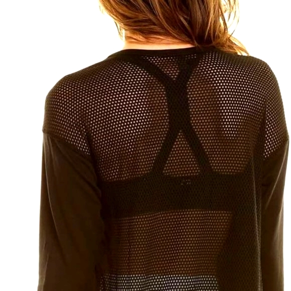 Alala Heron Mesh Back Sweatshirt in Black M - Picture 4 of 16